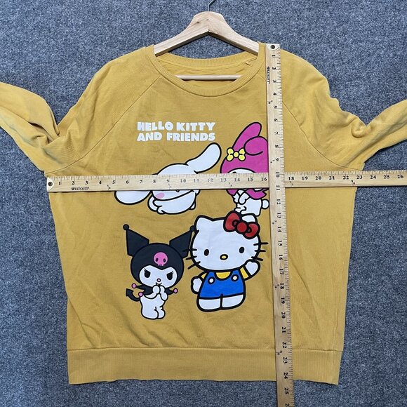 Hello Kitty & Friends Sanrio Mustard Yellow Sweatshirt L - Picture 5 of 6
